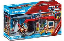 PLAYMOBIL 71193 remiza strażacka (niekompletne) F