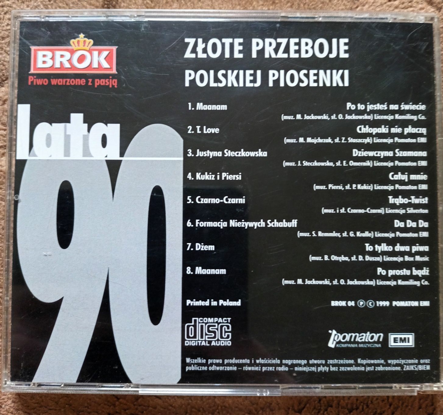 Lata 90 złote przeboje polskiej piosenki  cd