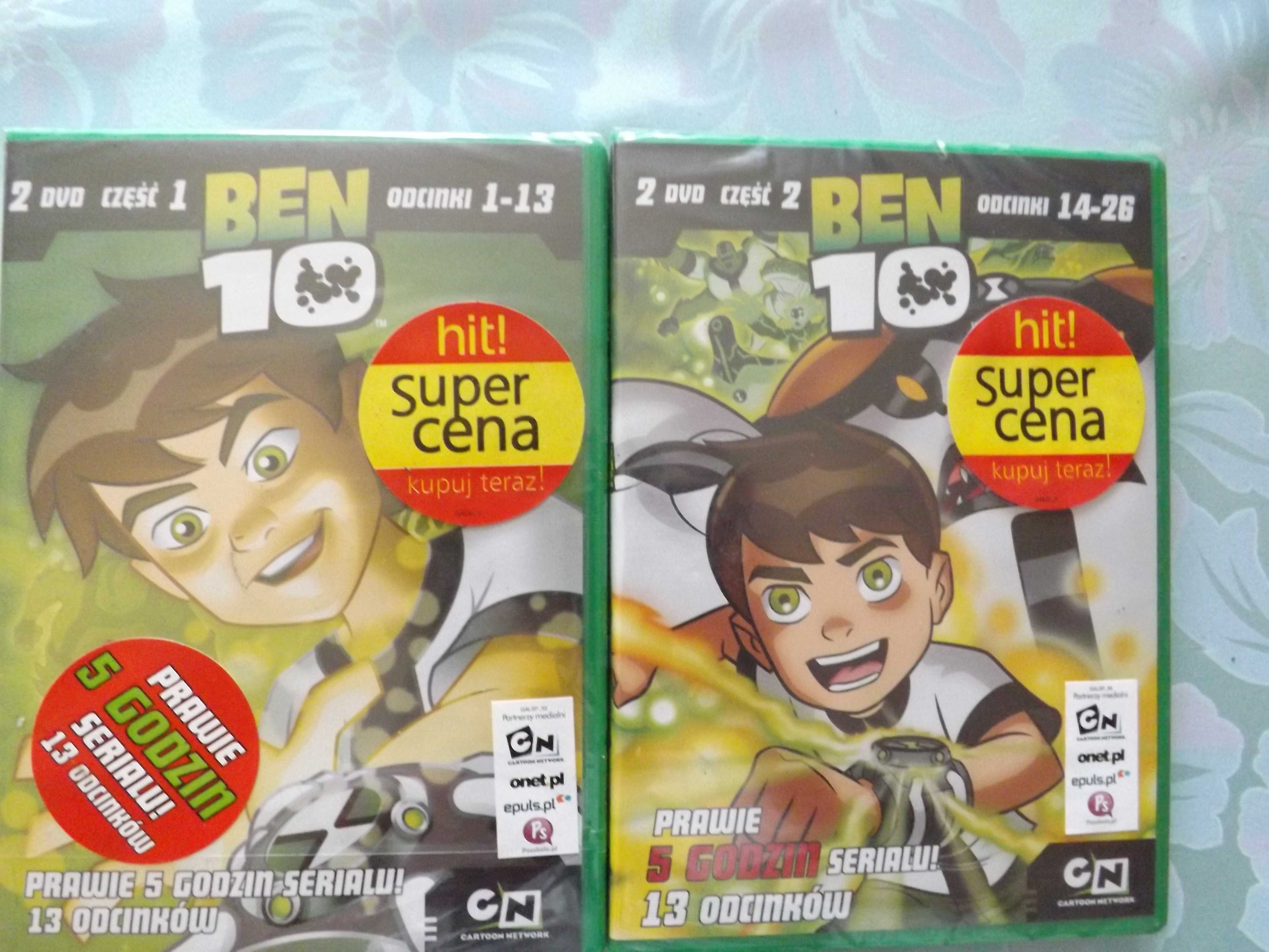 Ben 10 dwa filmy nówki w folii