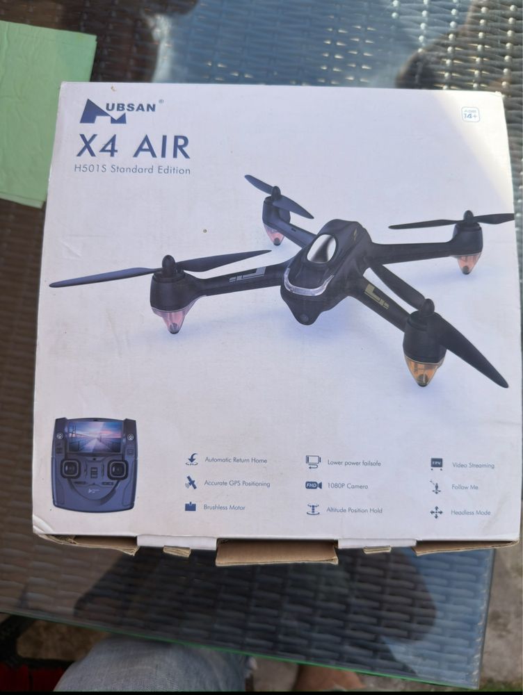 Fpv дрон hubsan h501s x4 air квадрокоптер