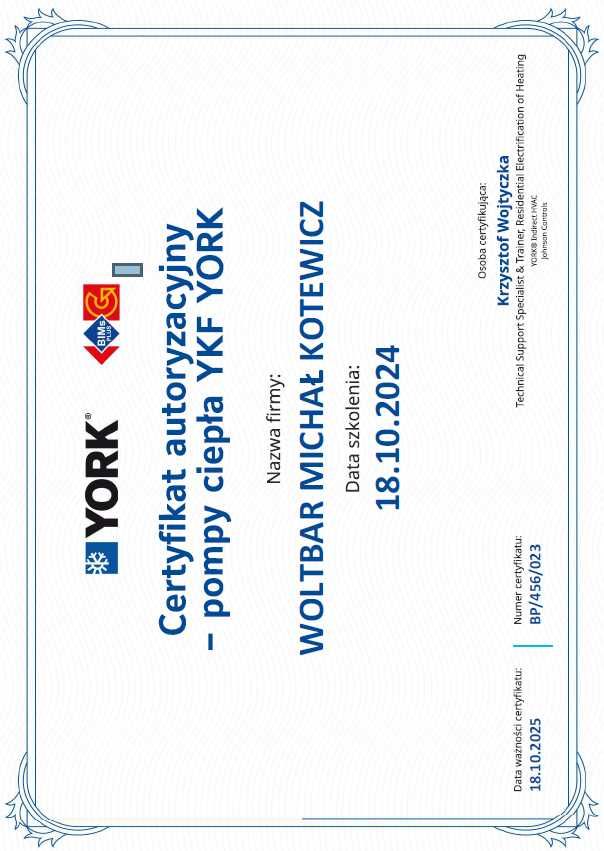 Pompa ciepła York 10 kW Split - montaż w DOBREJ cenie!
