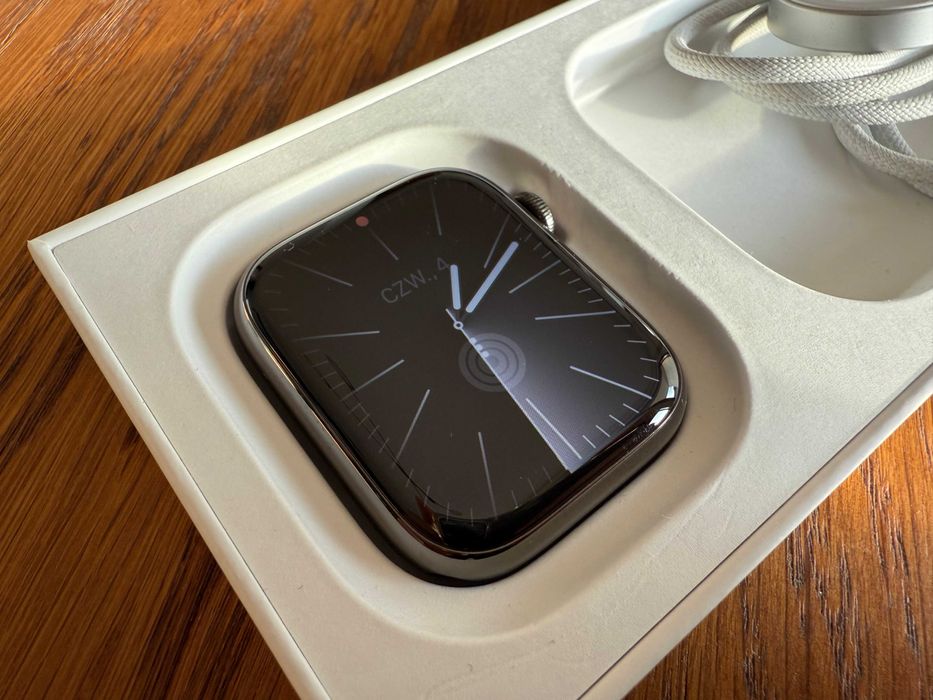 APPLE Watch Series 9 GPS + Cellular 45mm Stainless Steel Grafit A2984