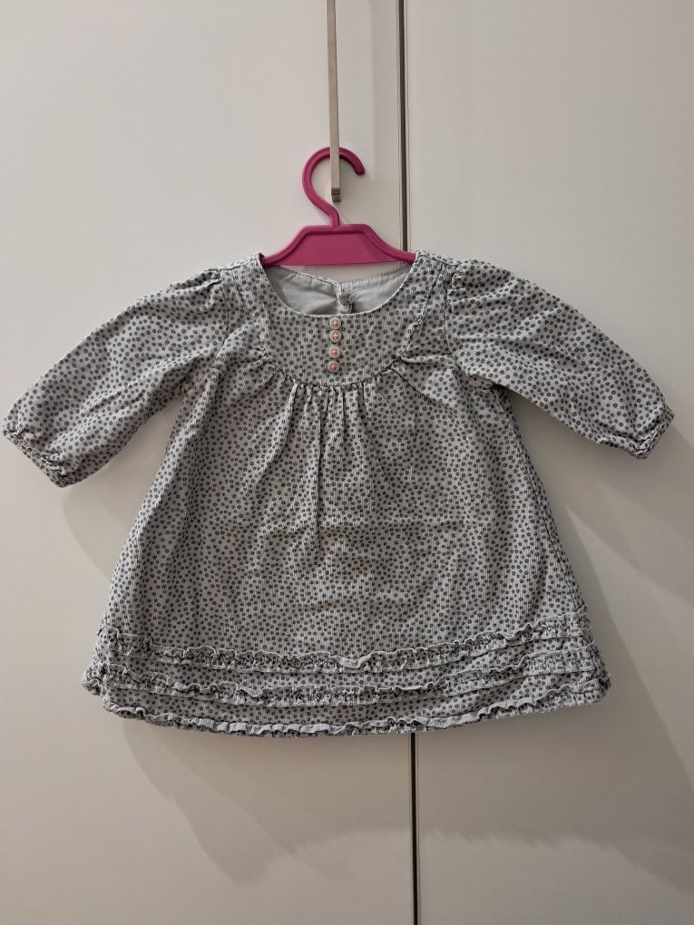 Sukienka 62/68 Marks & Spencer. Dlugosc calkowita 36cm