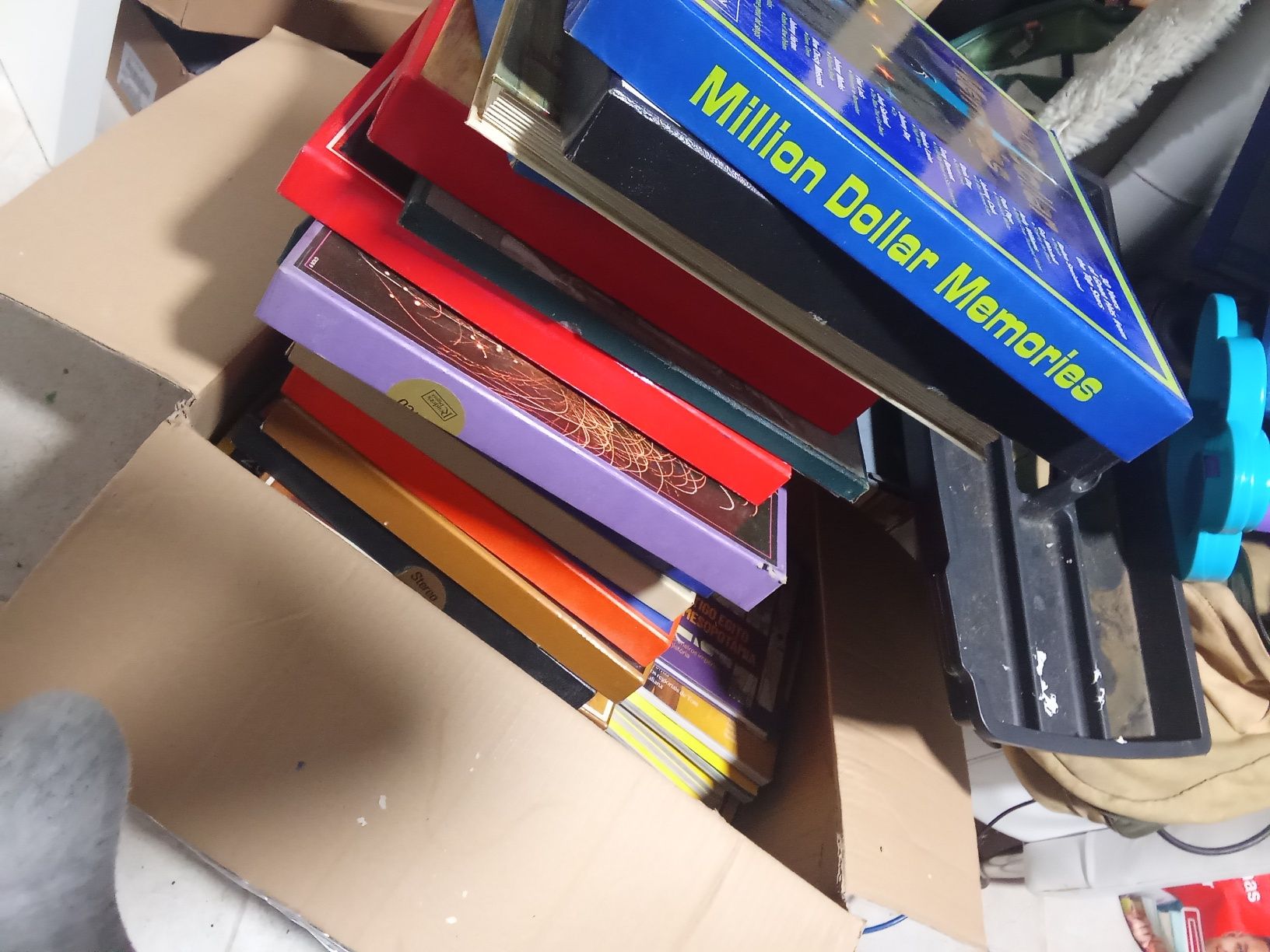 Vinyl's colecção LP, cerca 200