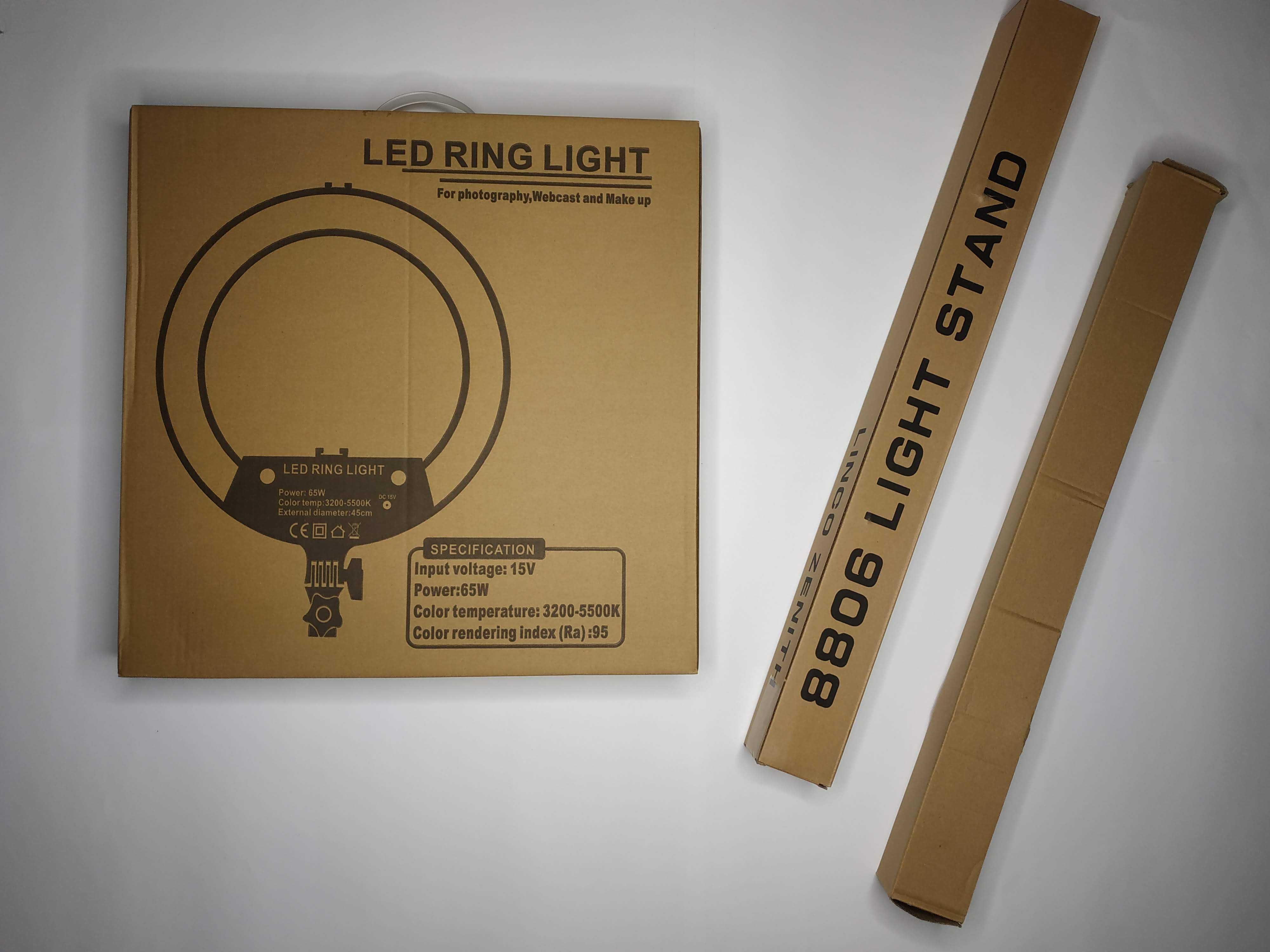 Мощная кольцевая LED лампа 45 см для профессионалов KY-BK416 + пульт
