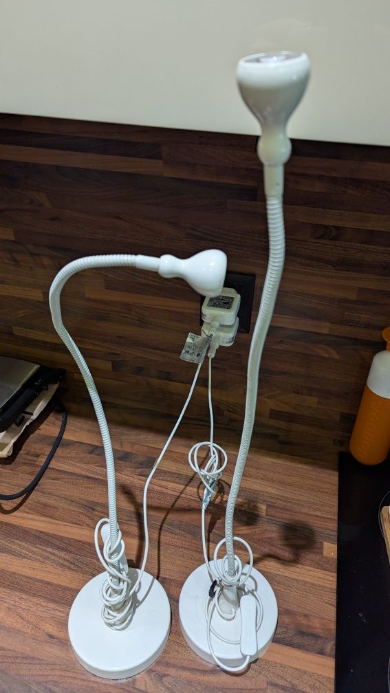 Lampka nocna lub na biurko białe IKEA LED