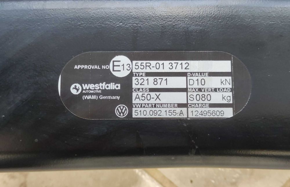 Hak Holowniczy Westfalia VW Golf 7 SPORTSVAN