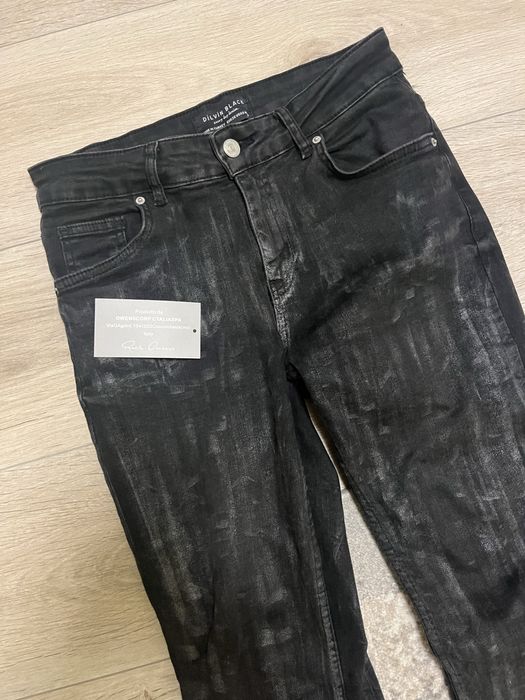 waxed slim jeans