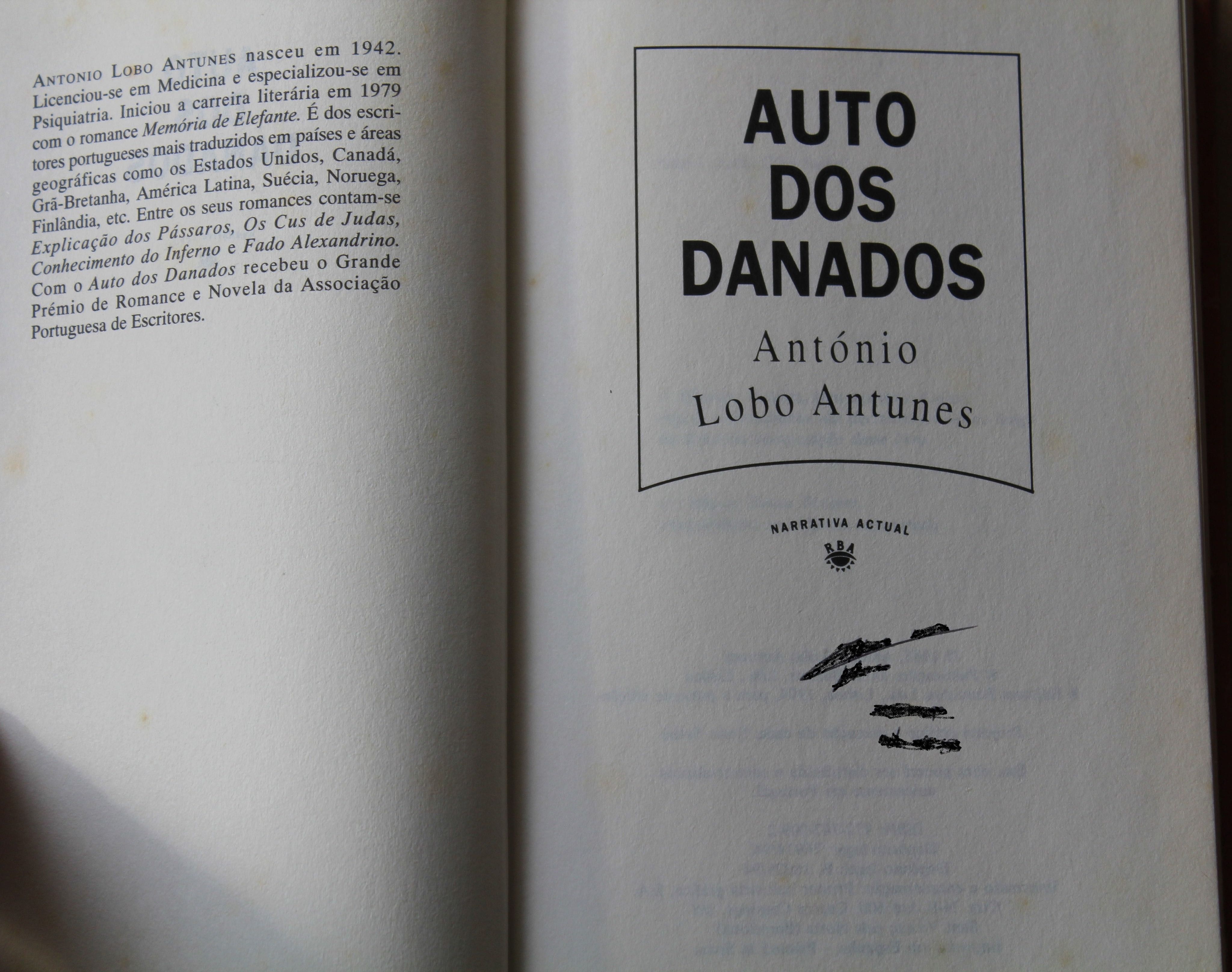 Livro "Auto Dos Danados", de António Lobo Antunes