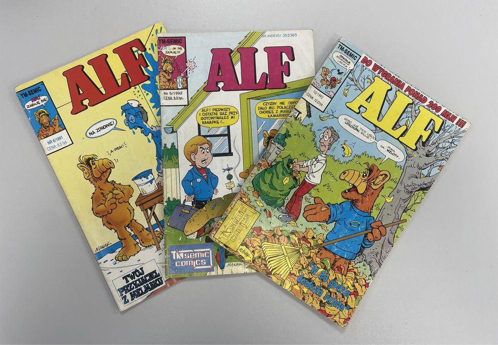 Zestaw komiksów ALF z lat 1991, 1992