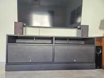 IKEA Havsta TV móvel - madeira verdadeira, não MDF
As prateleiras