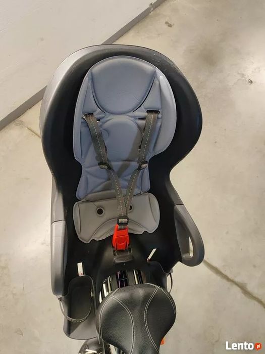 Fotelik dziecięcy rowerowy tylny Okbaby 10+ czarny