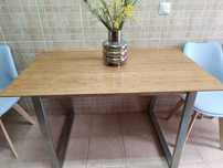 Mesa moderna bambu 120cm x 70cm