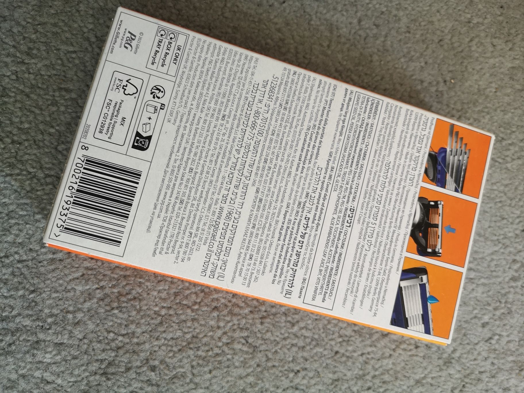 Gillette Mach 3 Fusion