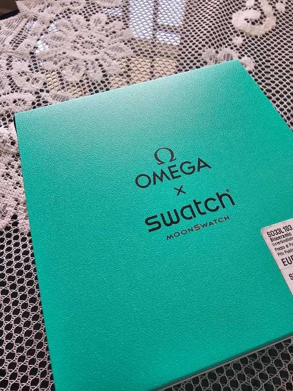 Omega x Swatch SO33L103 Earth - Trwały zegarek ekstremalnych warunków