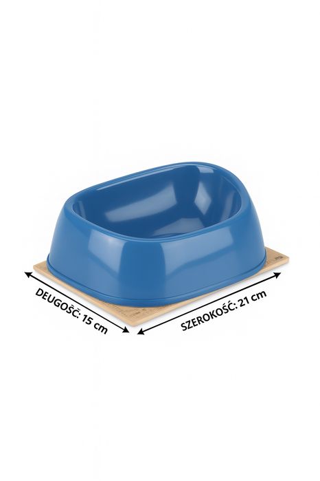Miska dla psa plastikowa niebieska