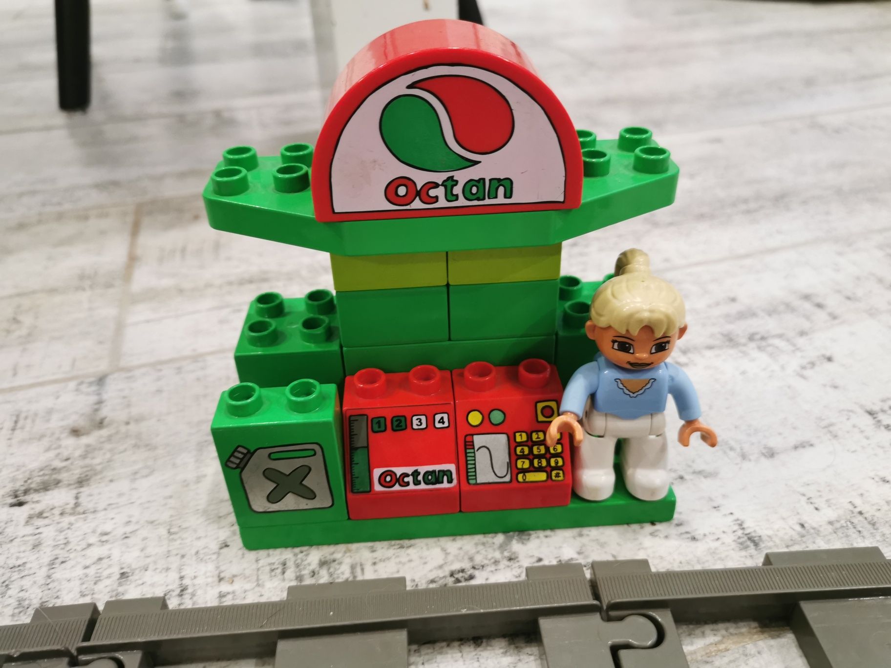 Inteligentny wielki zestaw Lego Duplo tory kolejowe klocki
