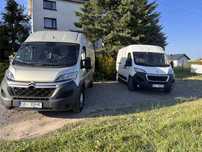 Wynajem busa samochodów dostawczych Boxer Ducato
