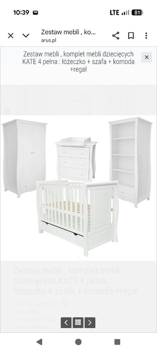 Zestaw mebli dziecięcych