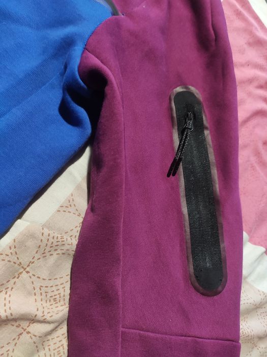 Nike tech fleece бордово синее