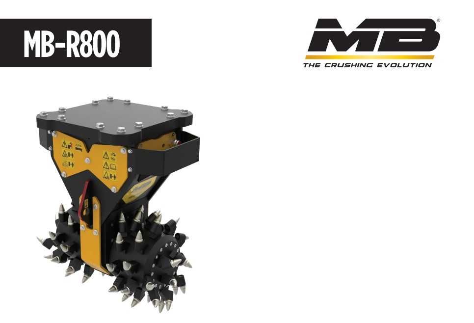 MB Crusher R800 навісна фреза на екскаватор