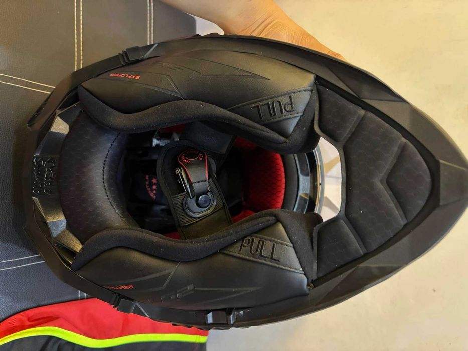 Capacete LS2 Explorer Branco. Carbono/Kevlar (NOVO) Desconto. Tam S