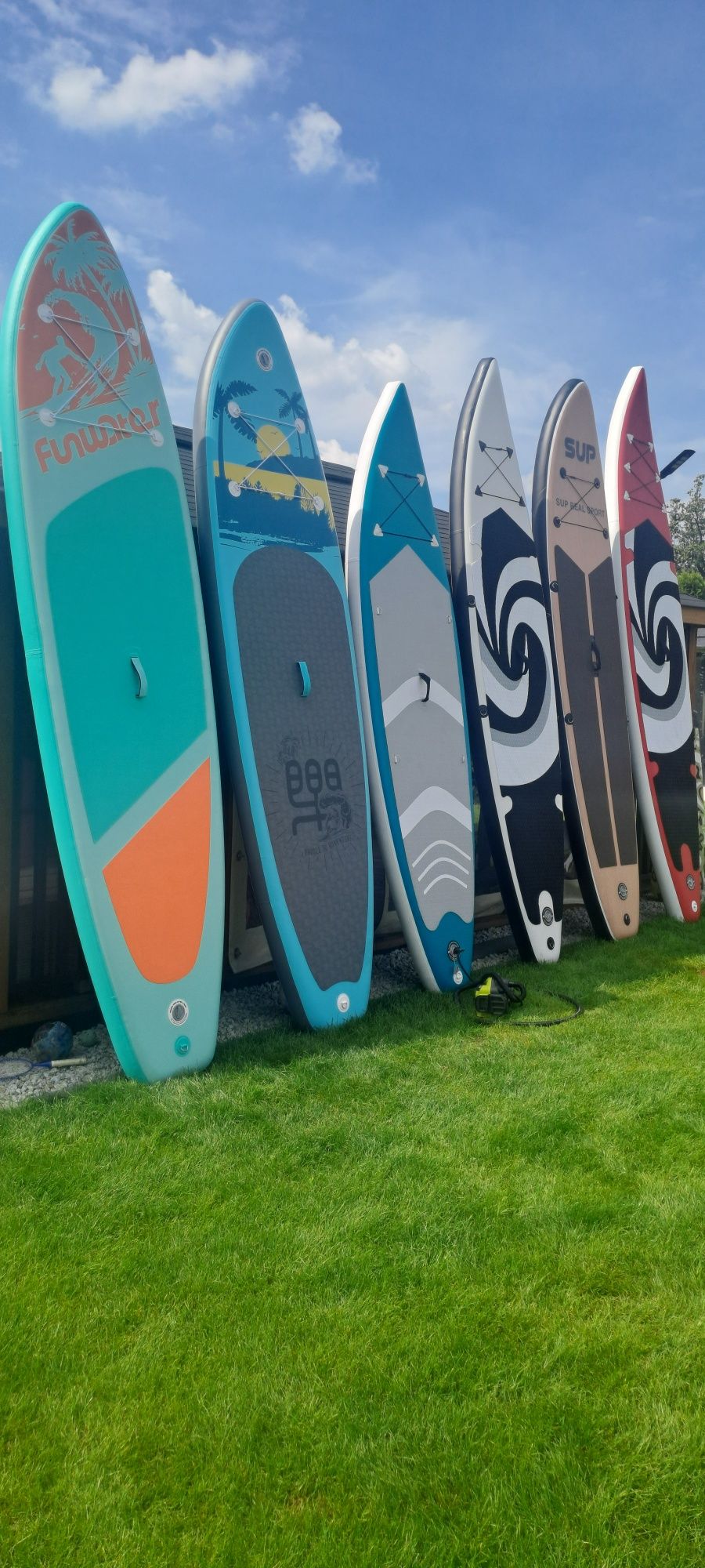 Deska SUP 350  cm. 83x15 170kg   Z mocowaniem na siedziska