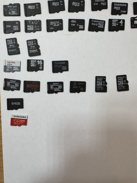 Micro sd карти памʼяті лот