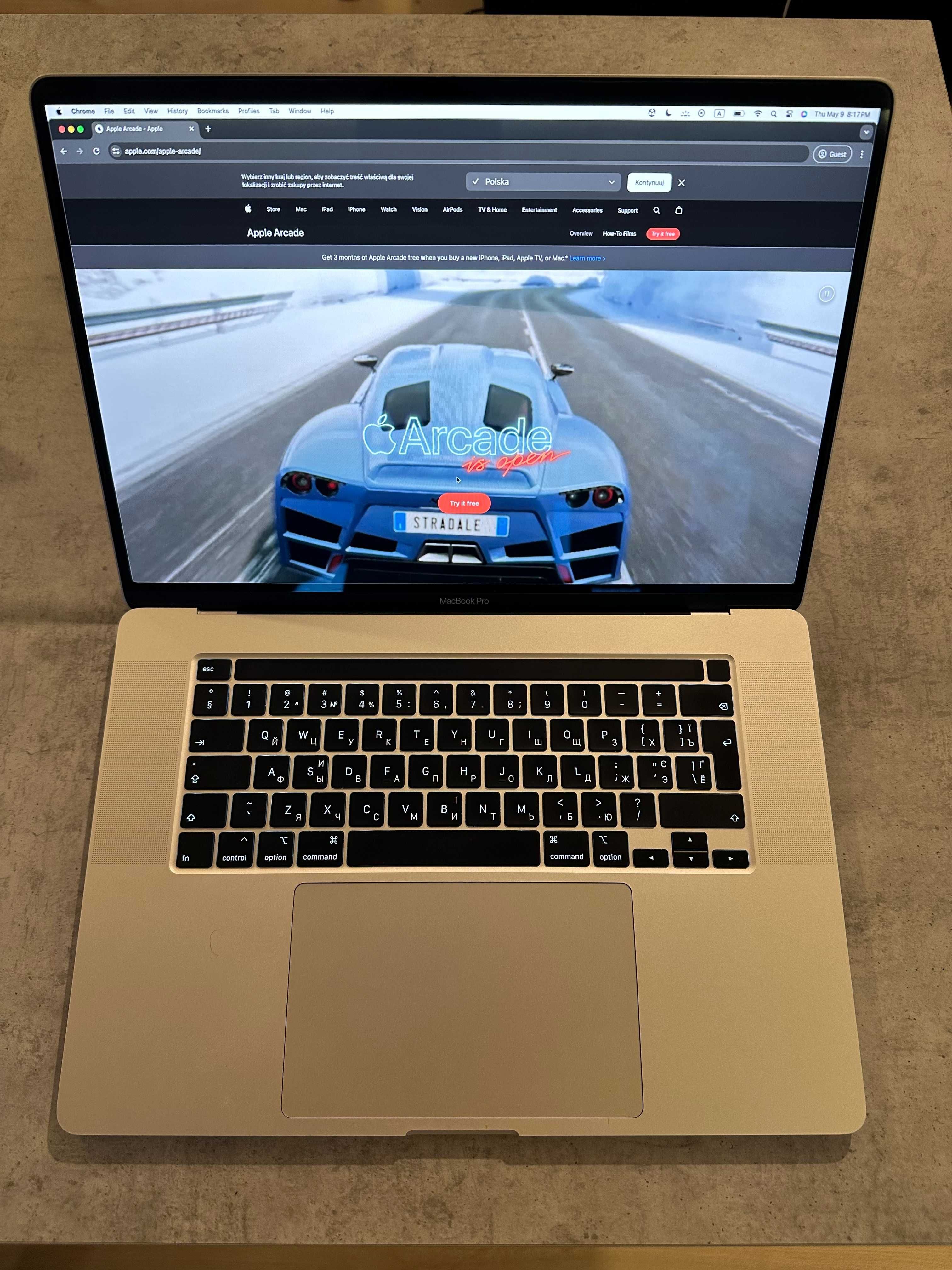 MacBook Pro 16-inch 2019, 16 GB, 1 TB, Intel Core i9