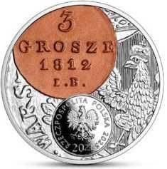 20 zł - Historia monety polskiej – 3 grosze Księstwa Warszawskiego