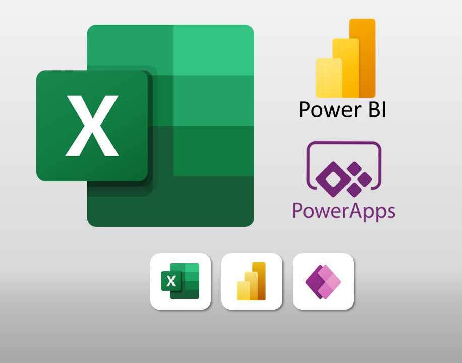 Excel, Power BI, Power Apps - pomoc, zadania, raporty, aplikacje