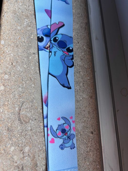 Fita Porta-Chaves / Porta-Cartões – Stitch Azul