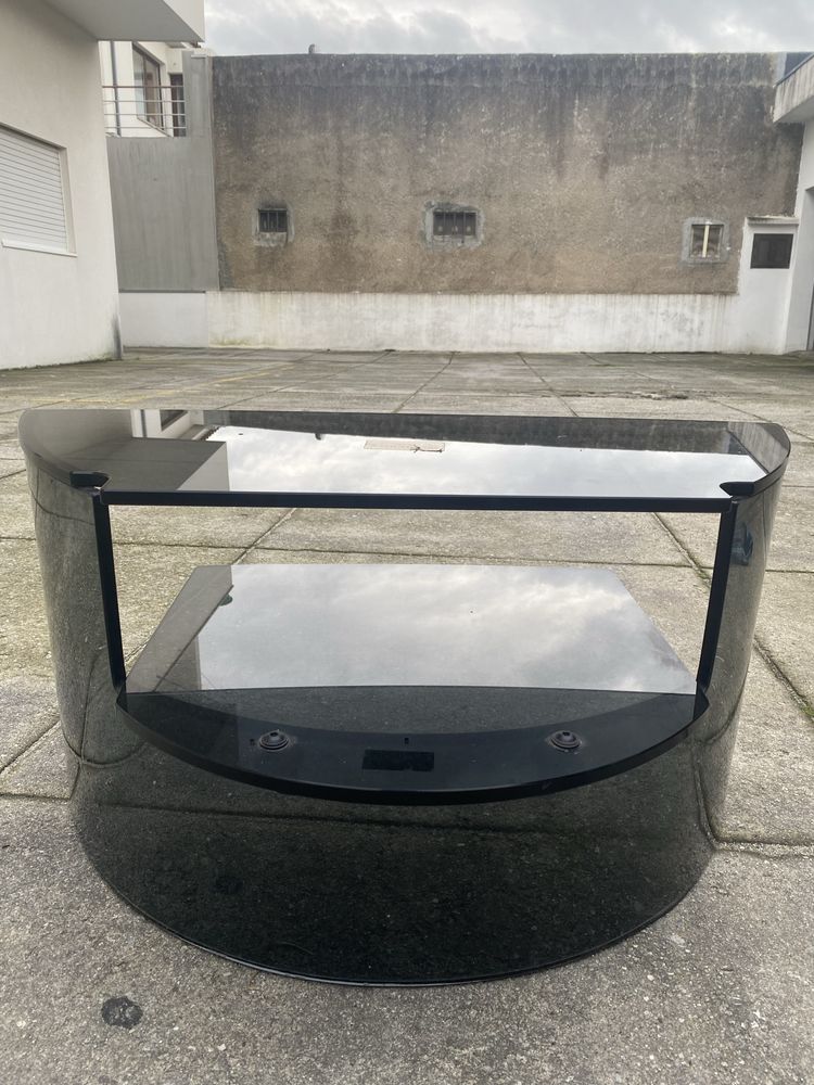 Mesa de vidro preto