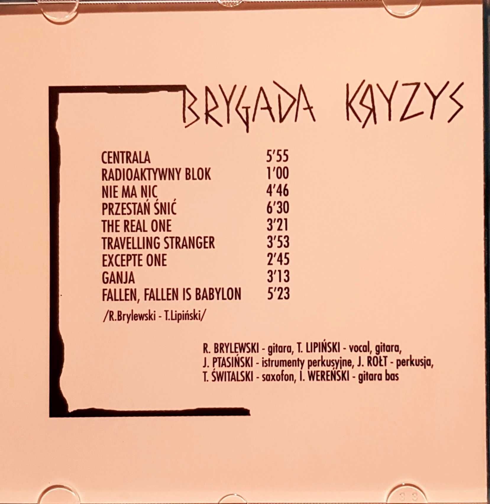 BRYGADA KRYZYS  Brygada Kryzys  CD Punk Rock
