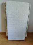 Łóżeczko 60 x 120 cm + materac + płozy + szuflada na kółkach