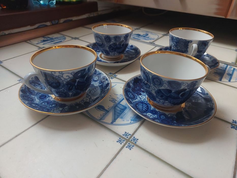 Чайна пара набір сервіз  ЛФЗ " Жар птица "