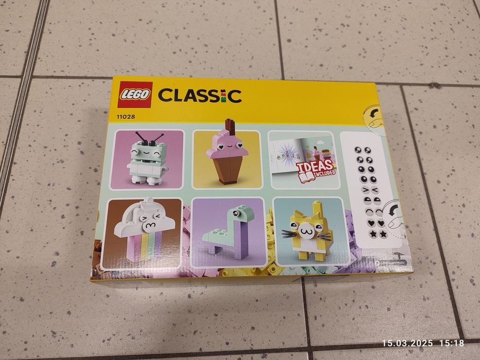 Nowy zestaw LEGO Classic Zabawa pastelowymi kolorami 11028