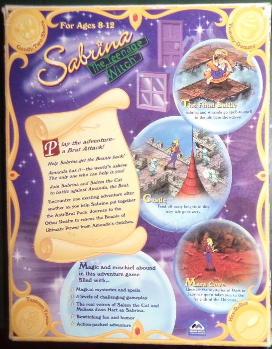 gra Sabrina nastoletnia czarownica the teenage witch PC CD BOX 1999rok