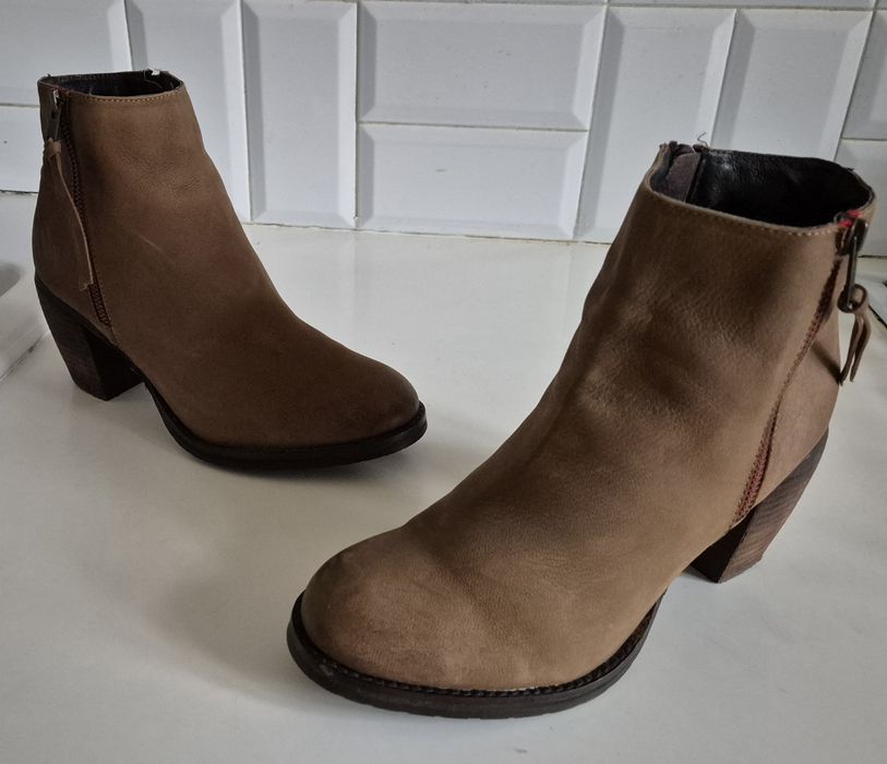 800 zł w salonie LAZAMANI roz 40 skóra naturalna botki damskie premium