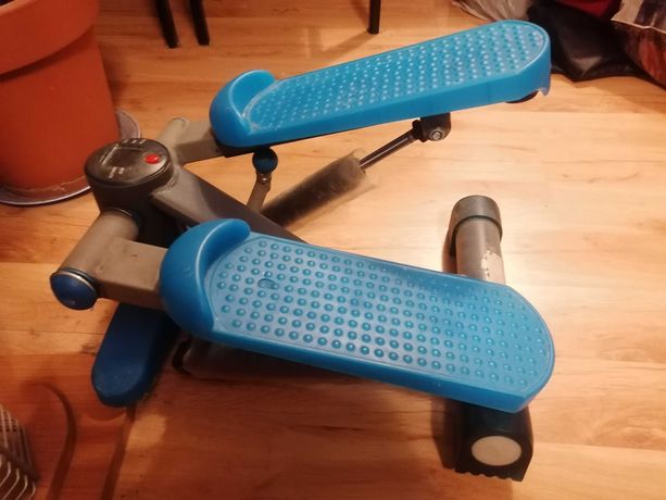 steper narząd do ćwiczeń przyrząd ćwiczenia rowerek niebieski