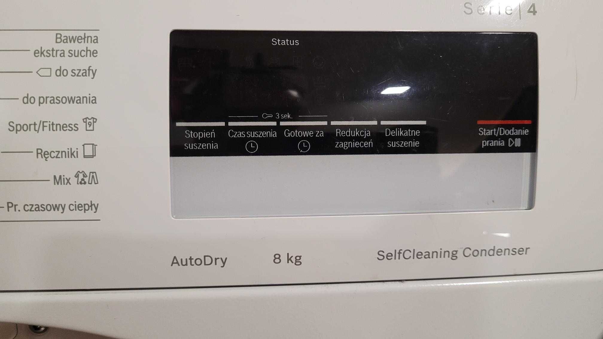 Suszarka Bosch WTM85208PL 8kg pompa ciepła SelfCleaning  Condenser