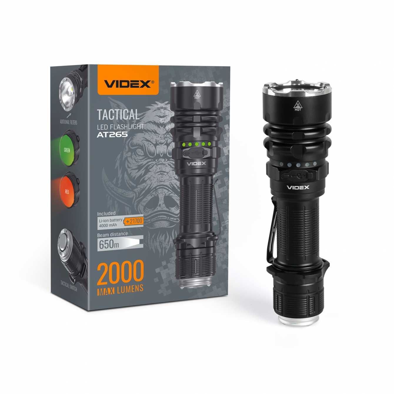 Фонарик videx at265 Новинка