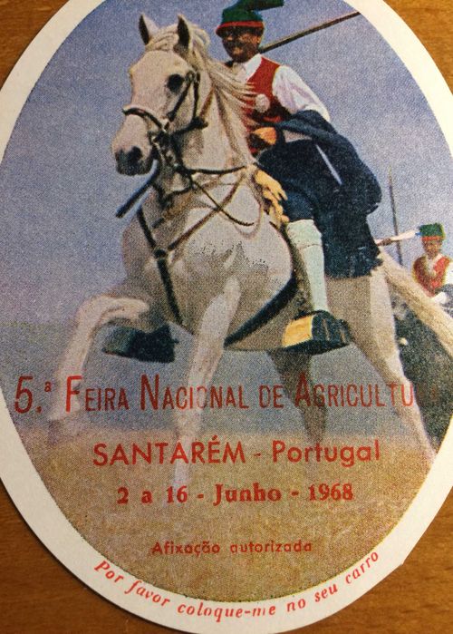 Livre-trânsito da 5ª Feira Nacional de Agricultura - Santarém 1968