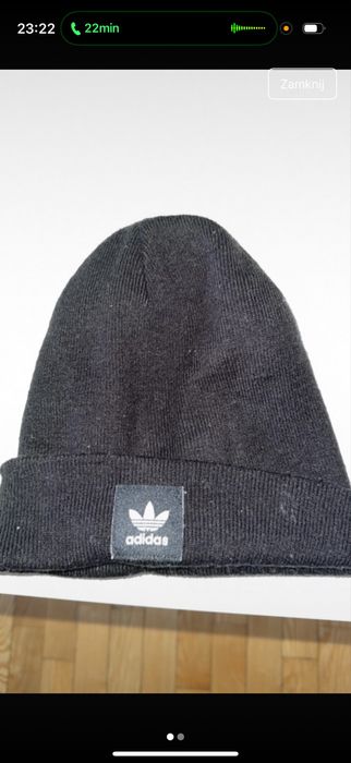 Czarna czapka adidas