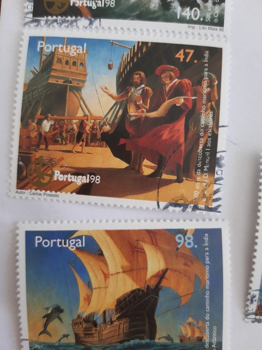 4 selos de coleção 1998