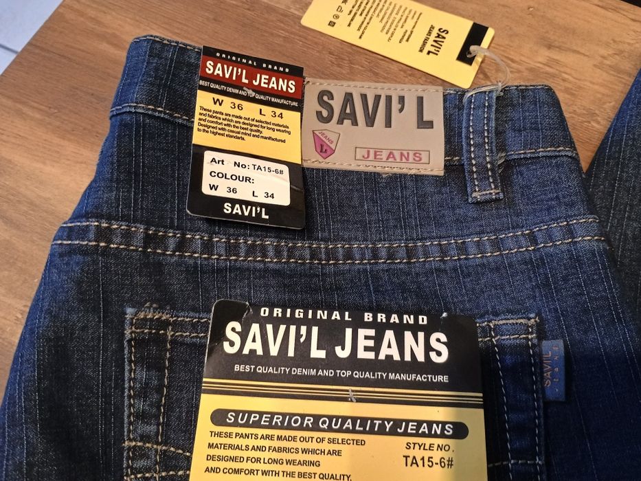 Spodnie jeans męskie