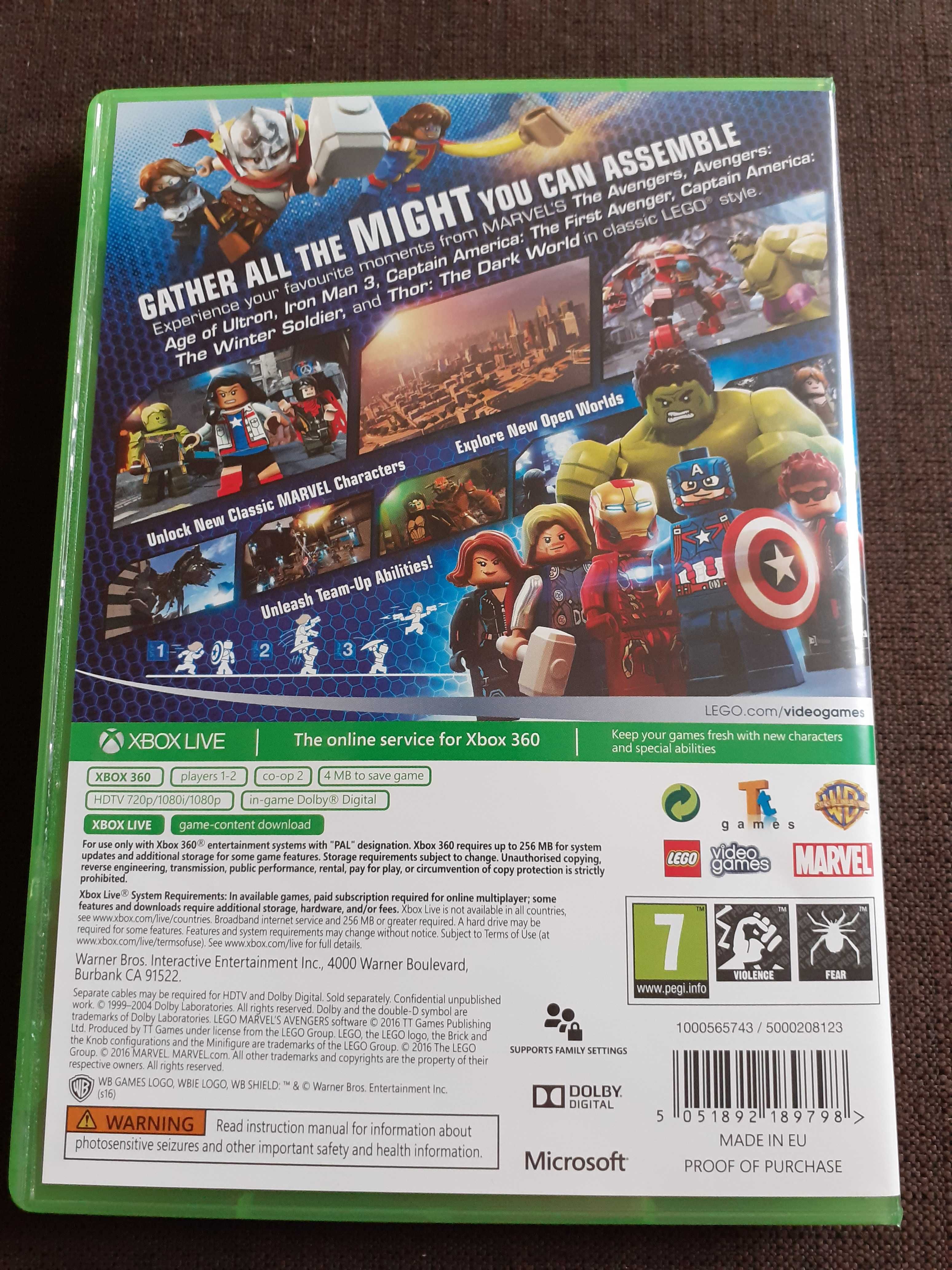 Gra Lego Marvel Avengers na xbox 360 stan BDB!!! Polska wersja!!!