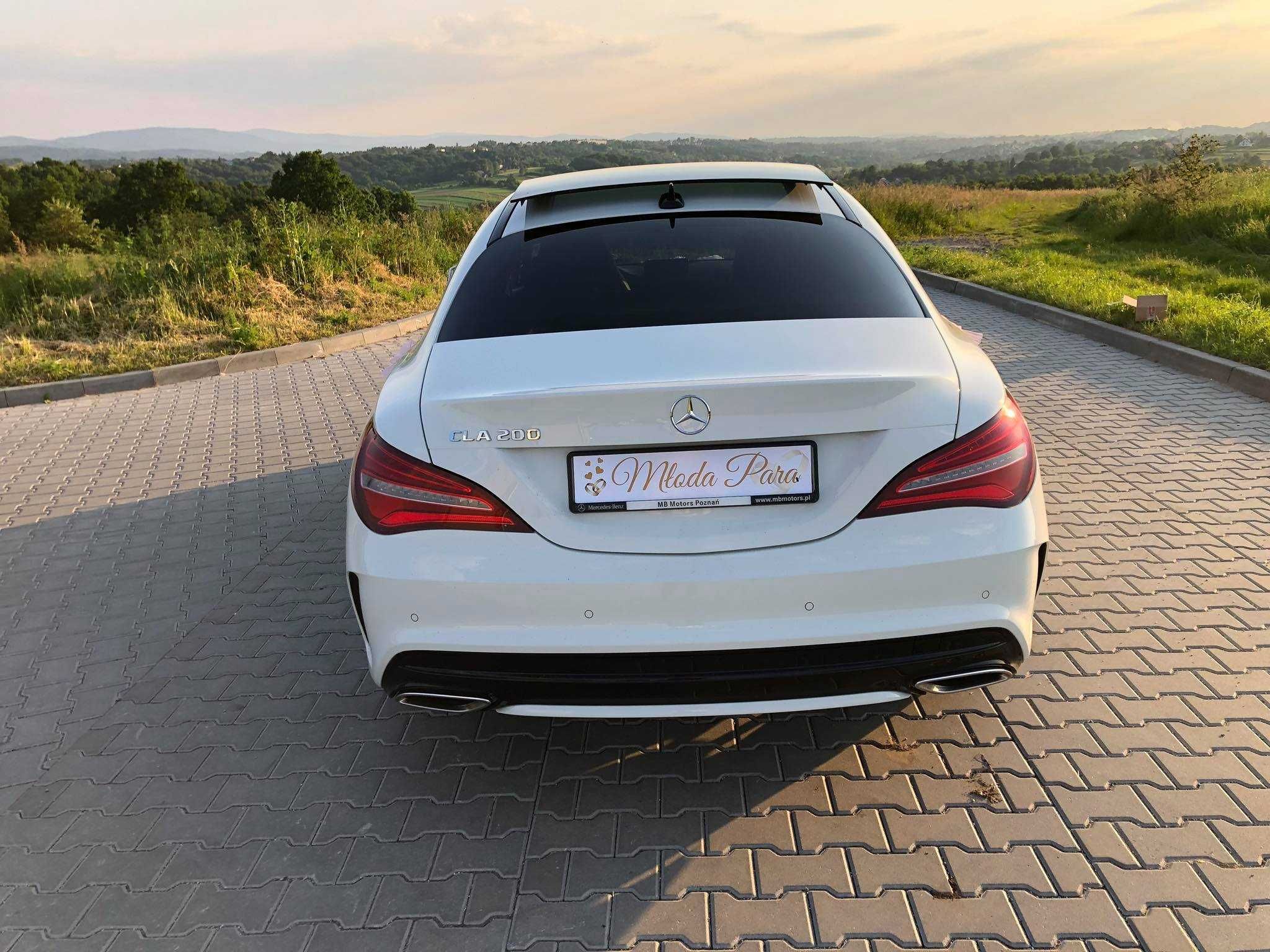 Samochód do ślubu! Auto do ślubu! Biały Mercedes CLA 200 AMG