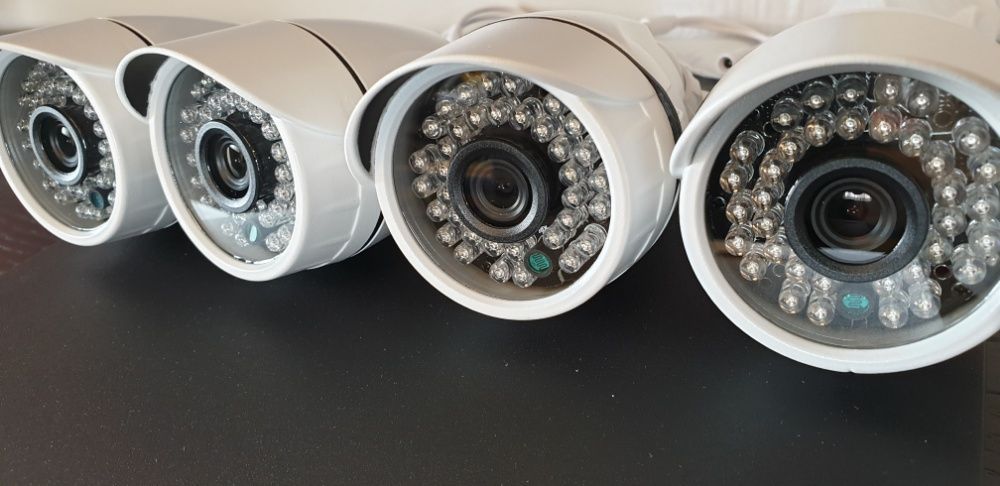 sistema video vigilancia 4 cameras Ultra HD 2560p 2tb Android iphone