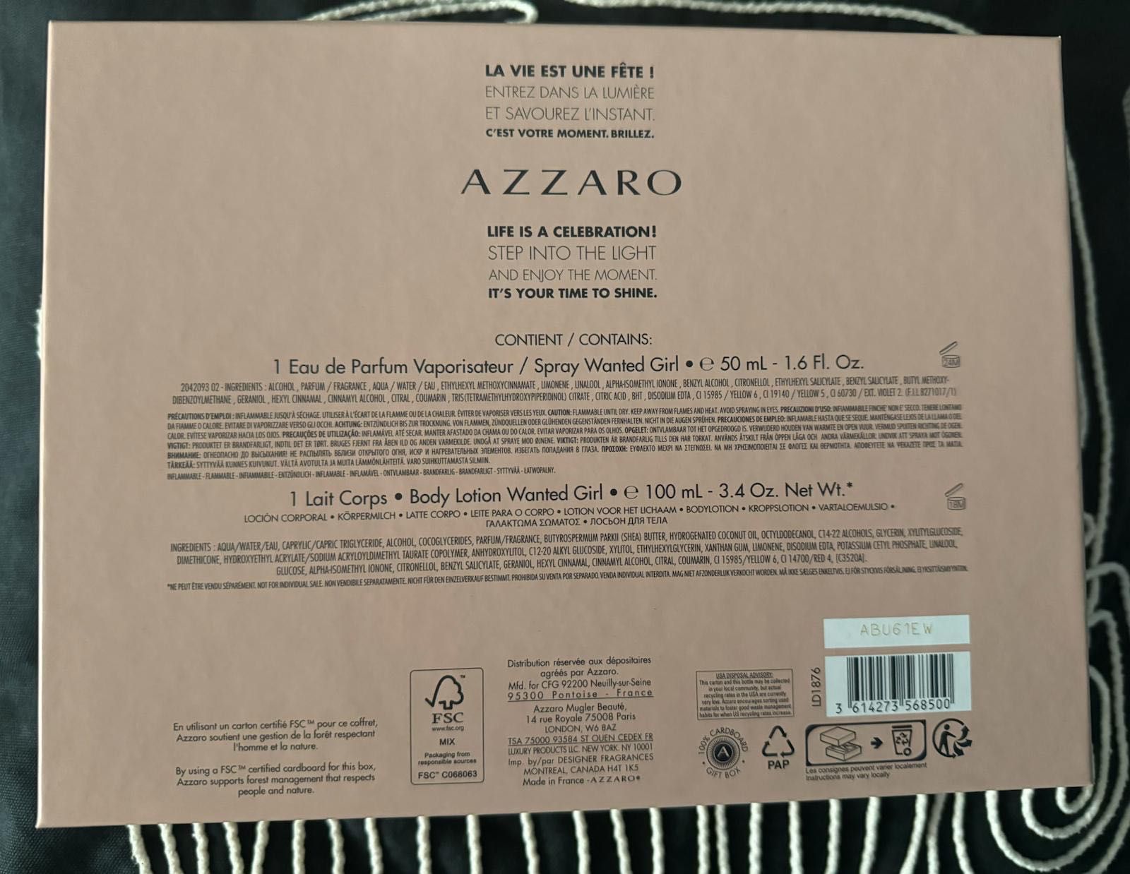 Azzaro Wanted Girl 50 ml plus balsam